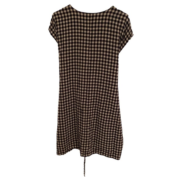 Mo:Vint Black Checkered Cottagecore Dress – Anthropologie Brand, Size Small - Picture 3 of 4